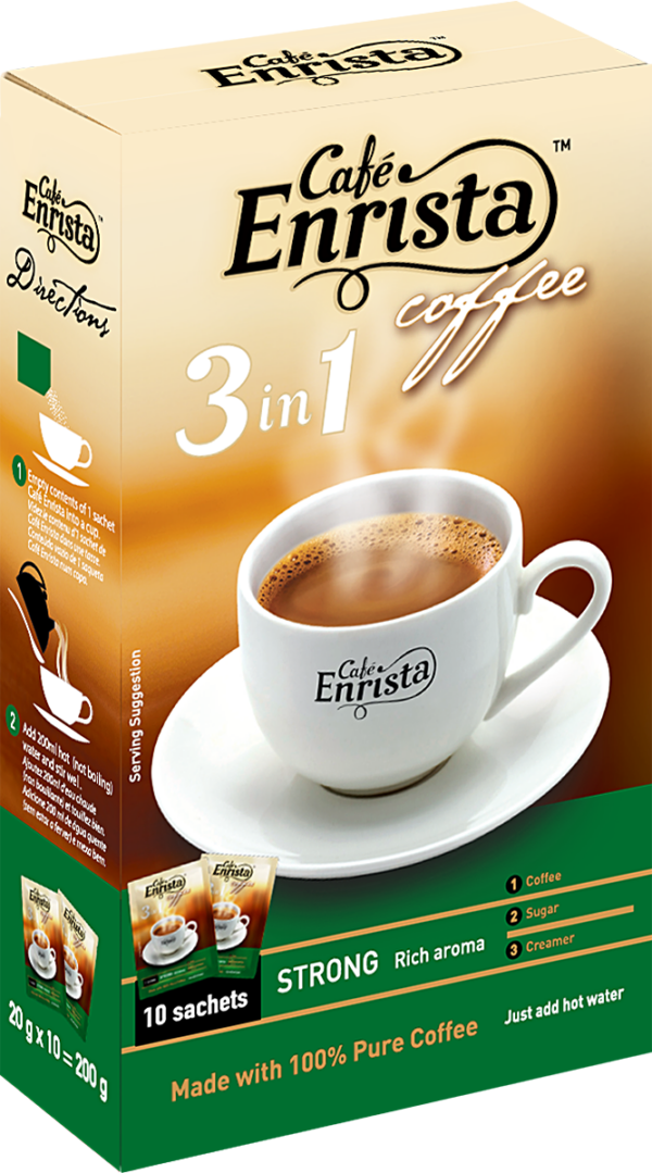 Jumbo Brands: Café Enrista 3-in-1 Instant Coffee Sachets Strong 10s